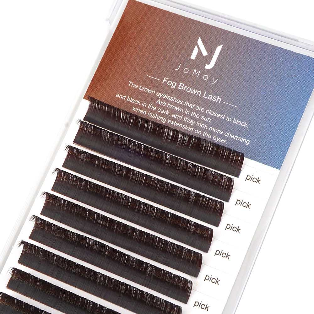 JoMay Fog Brown Lashes Thickness-0.05mm 17-25mm Length