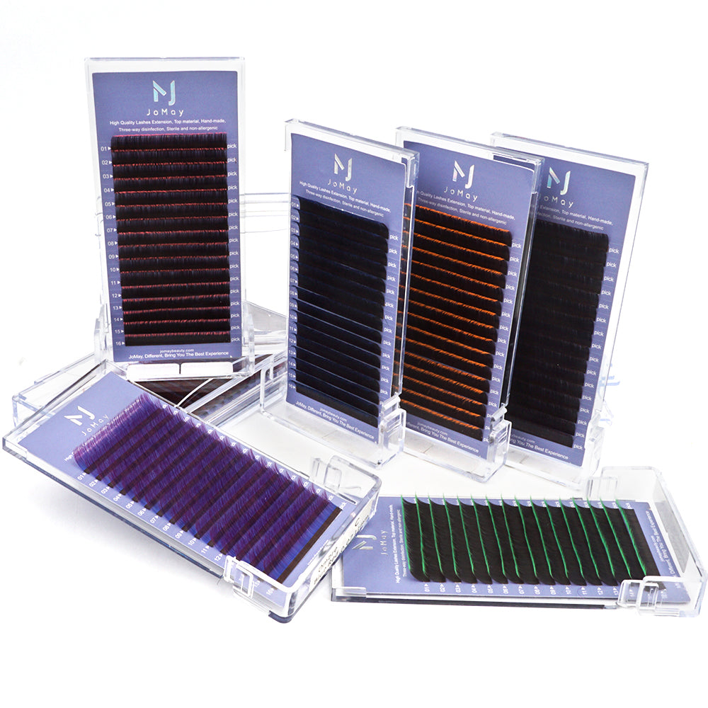 JoMay Ombre Purple Lashes Thickness-0.07mm 17-25mm Length