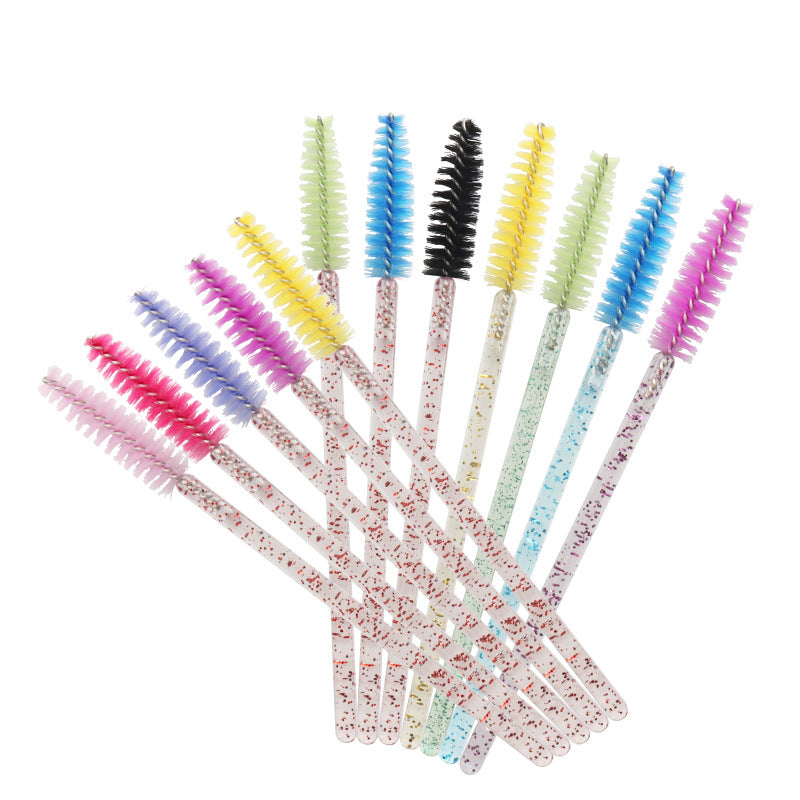 Multicolor Crystal Disposable Eyelash Brush