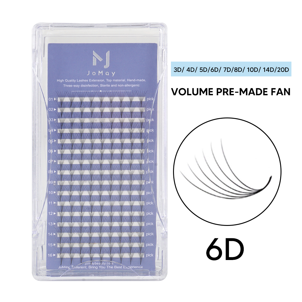 JoMay 6D Premade Fans Thickness-0.05mm 8-18mm Length