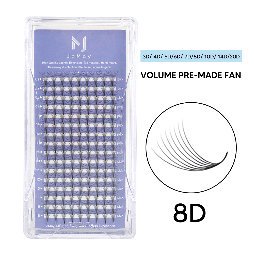 JoMay 8D Premade Fans Thickness-0.05mm 8-18mm Length