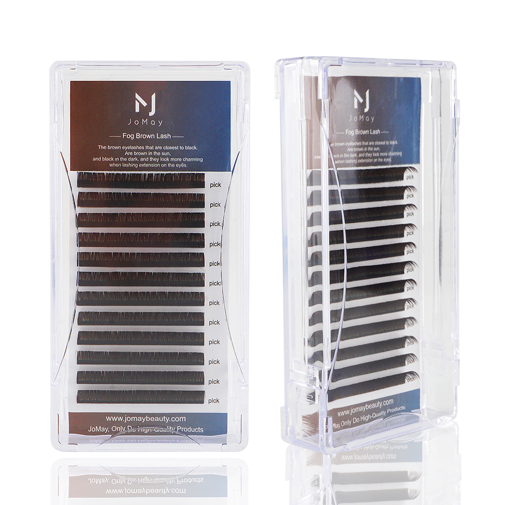 JoMay Fog Brown Lashes Thickness-0.07mm 17-25mm Length