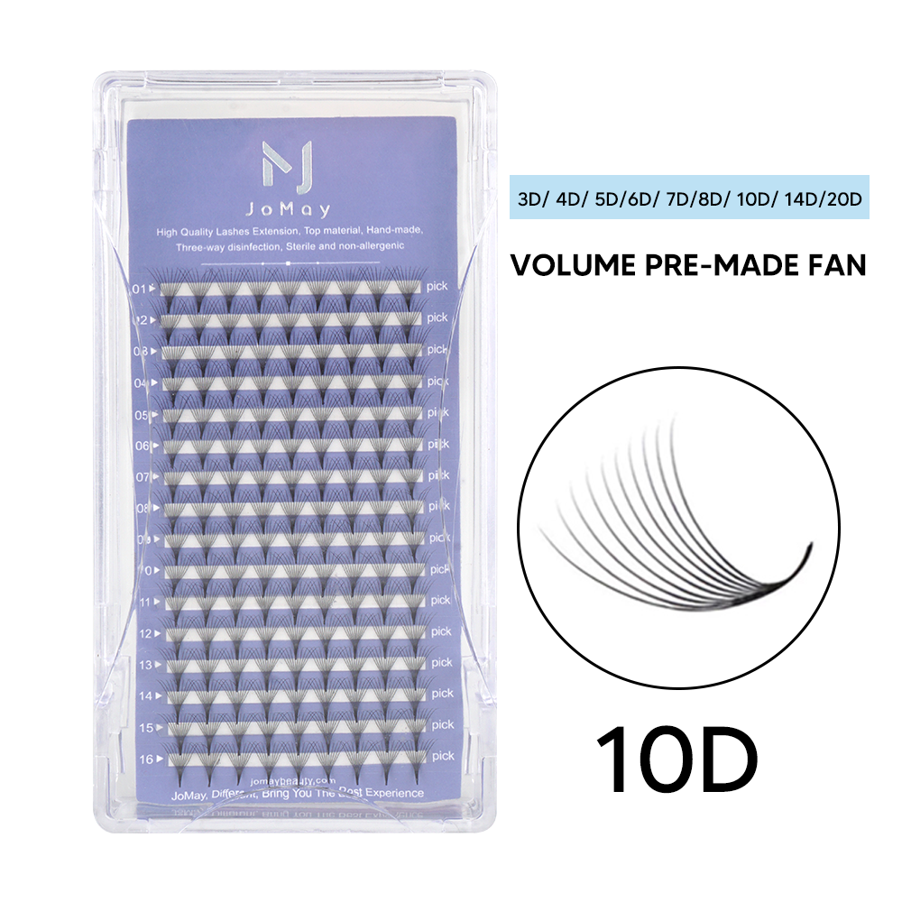 JoMay 10D Premade Fans Thickness-0.05mm 8-18mm Length
