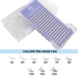 JoMay 3D Premade Fans Thickness-0.07mm 8-18mm Length