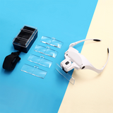 Head Mount Magnifier with Light