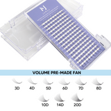 JoMay 4D Premade Fans Thickness-0.05mm 8-18mm Length